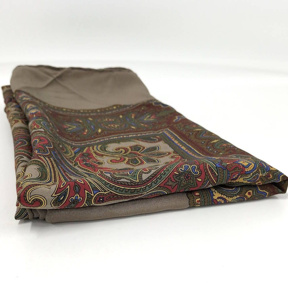 Chanel Large Scarf Paisley Pattern Silk Multicolor — view 3