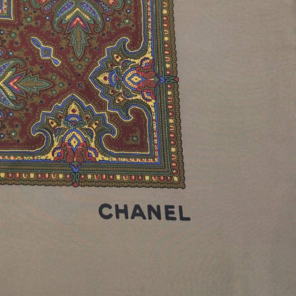 Chanel Large Scarf Paisley Pattern Silk Multicolor — view 2