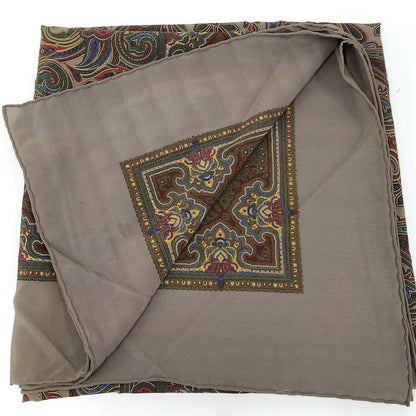 Chanel Large Scarf Paisley Pattern Silk Multicolor — view 6