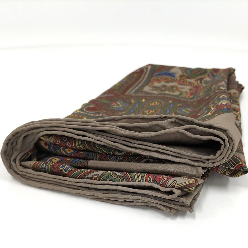 Chanel Large Scarf Paisley Pattern Silk Multicolor — view 4