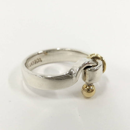 Tiffany & Co Ring Hook Eye 18k Silver Yellow Gold — view 4