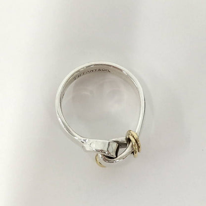 Tiffany & Co Ring Hook Eye 18k Silver Yellow Gold — view 2