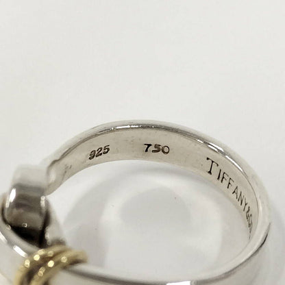 Tiffany & Co Ring Hook Eye 18k Silver Yellow Gold — view 6