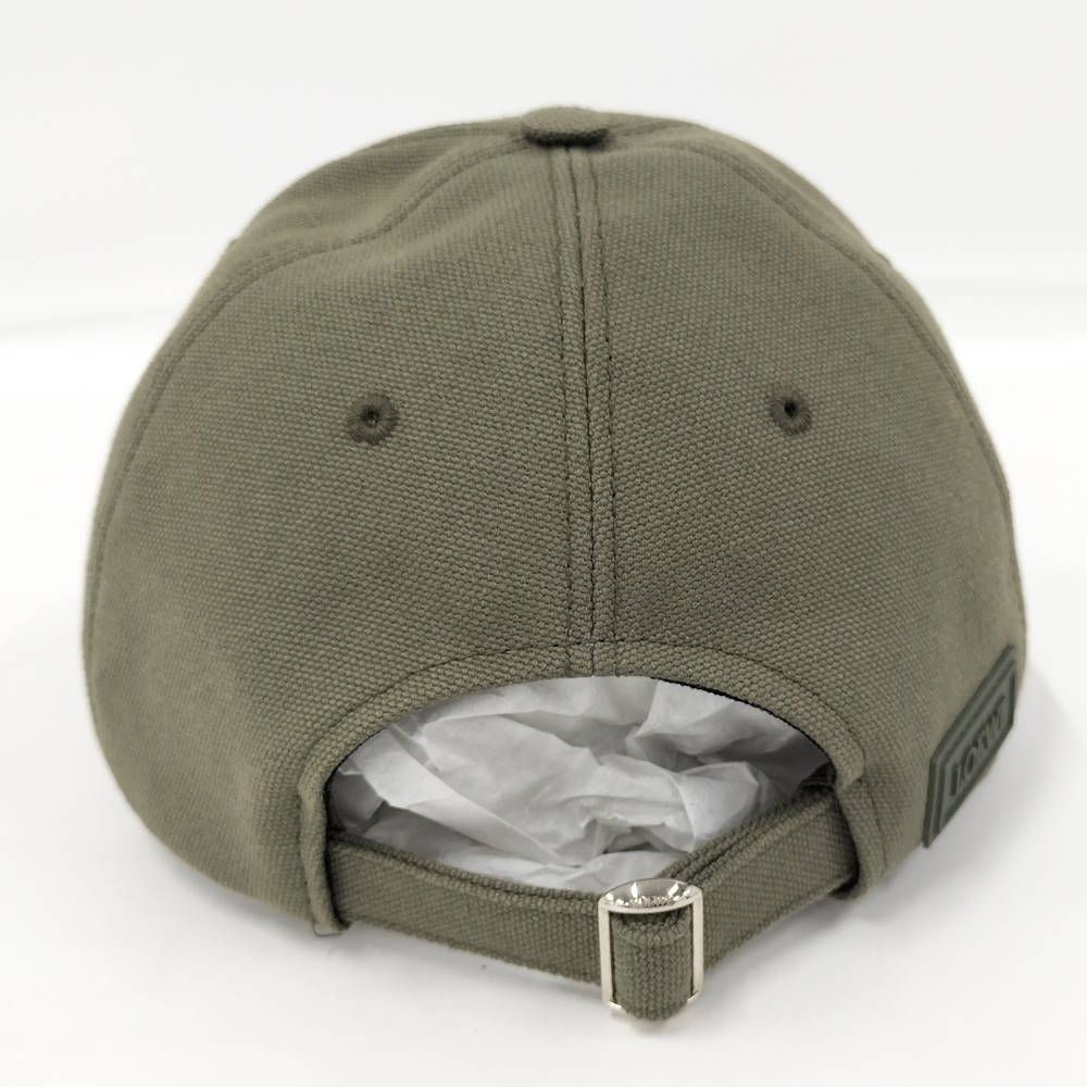 Loewe Patch Cap Canvas Khaki Green Hat — view 3