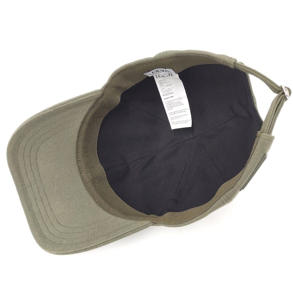 Loewe Patch Cap Canvas Khaki Green Hat — view 8