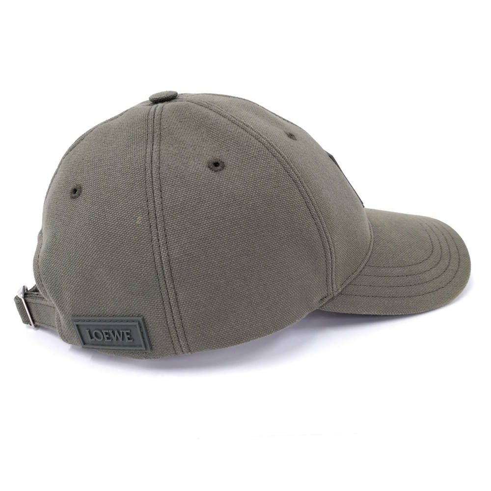 Loewe Patch Cap Canvas Khaki Green Hat — view 4