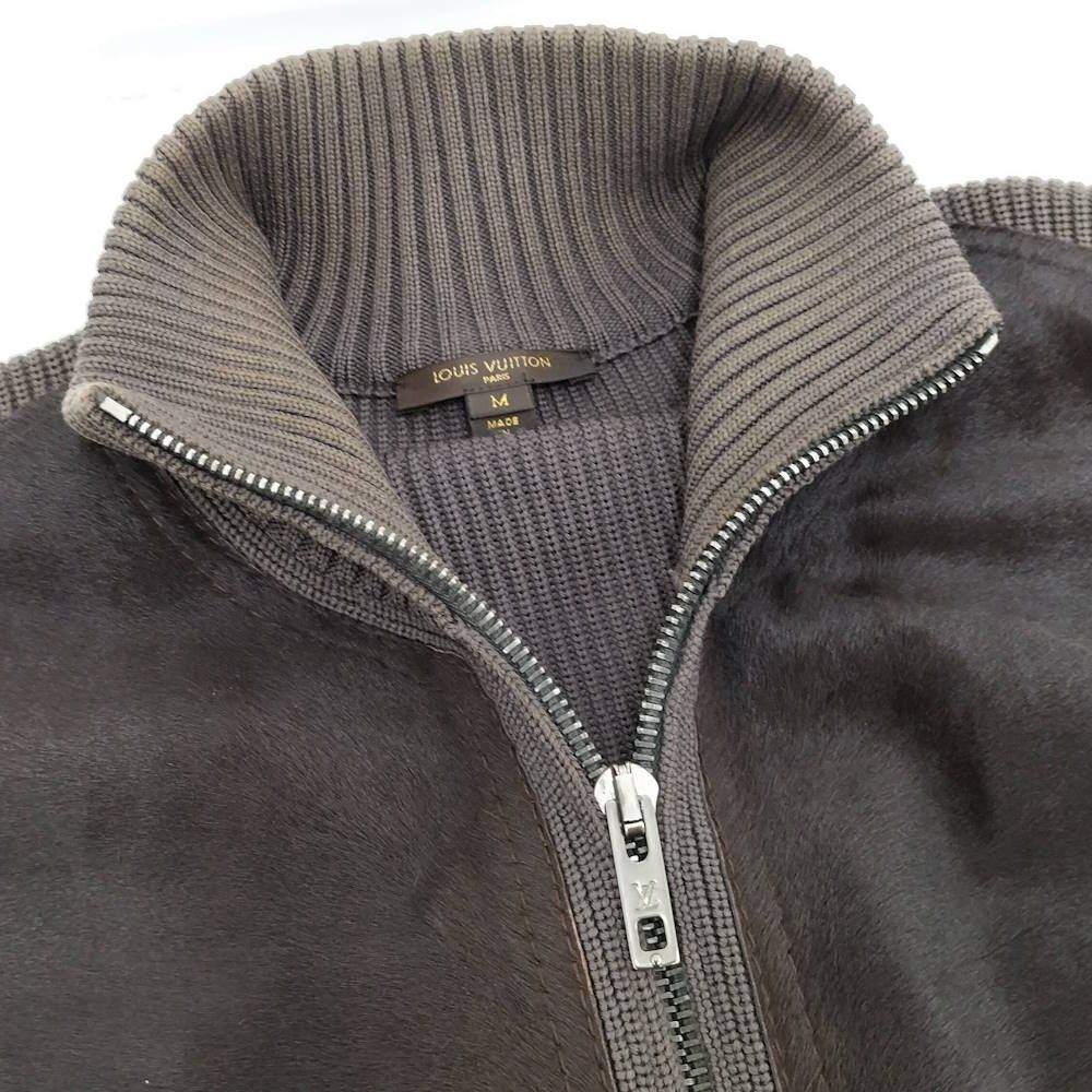 Louis Vuitton Jacket Knit Wool Brown — view 3
