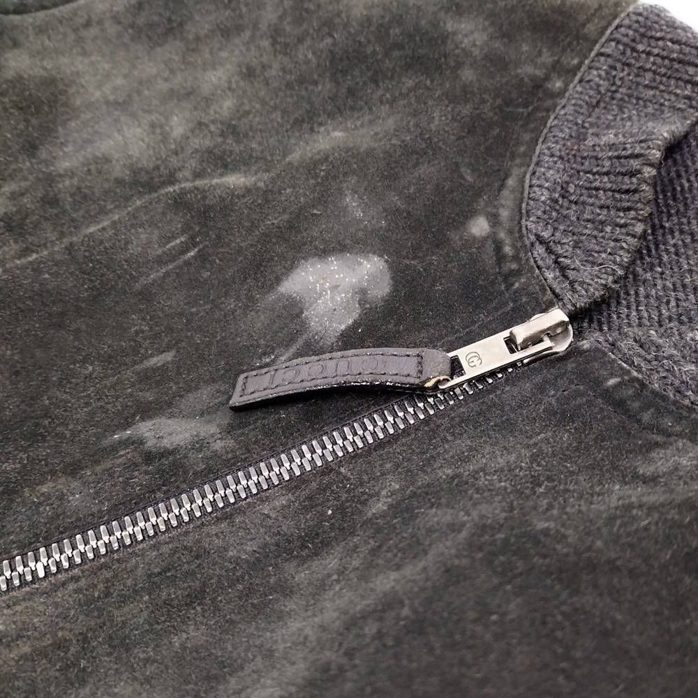 Gucci Jacket M Knit Suede Black — view 5