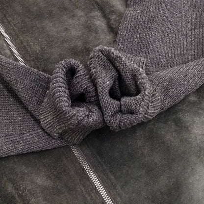 Gucci Jacket M Knit Suede Black — view 6
