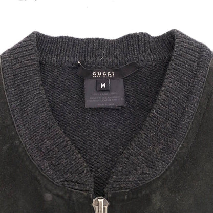 Gucci Jacket M Knit Suede Black — view 4