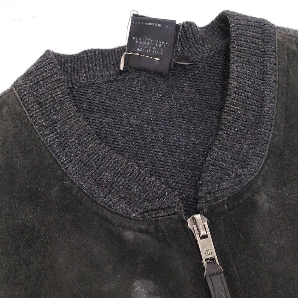 Gucci Jacket M Knit Suede Black — view 3