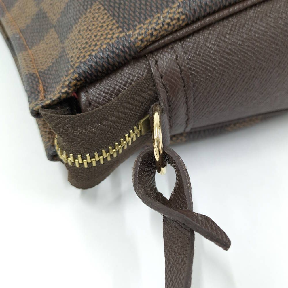 Louis Vuitton Trousse Makeup Cosmetic Pouch Damier Ebene — view 8