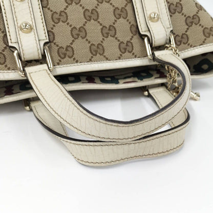 Gucci Handbag GG Leather Canvas Brown — view 4