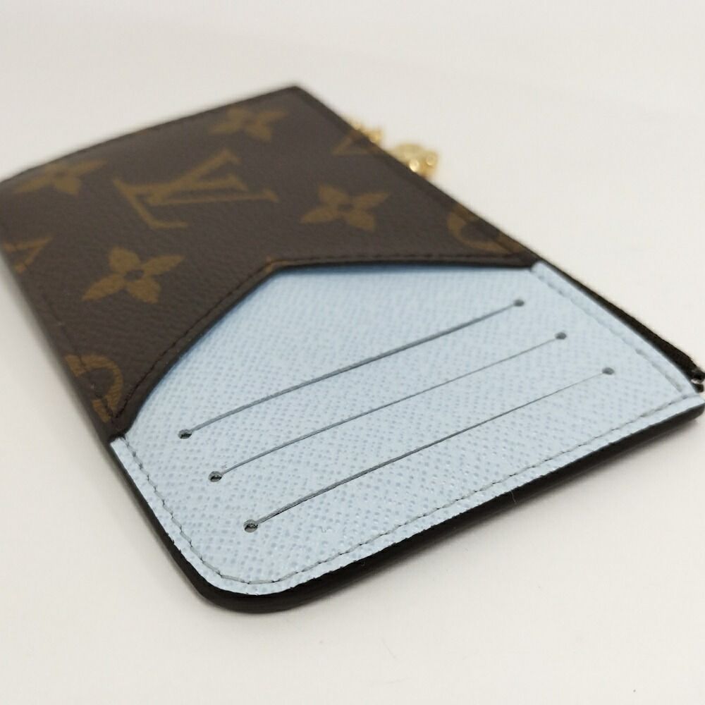 Louis Vuitton Card Holder Romy Case Monogram Light Blue — view 6