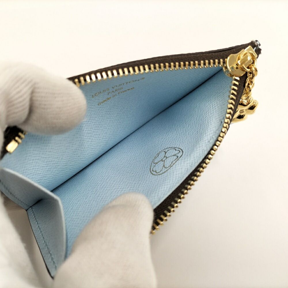Louis Vuitton Card Holder Romy Case Monogram Light Blue — view 7