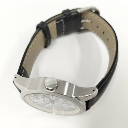 Bvlgari Watch Solo Tempo SS Leather External Quartz Silver Dial — view 2
