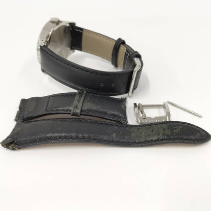 Bvlgari Watch Solo Tempo SS Leather External Quartz Silver Dial — view 4