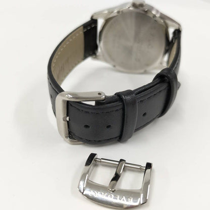 Bvlgari Watch Solo Tempo SS Leather External Quartz Silver Dial — view 5