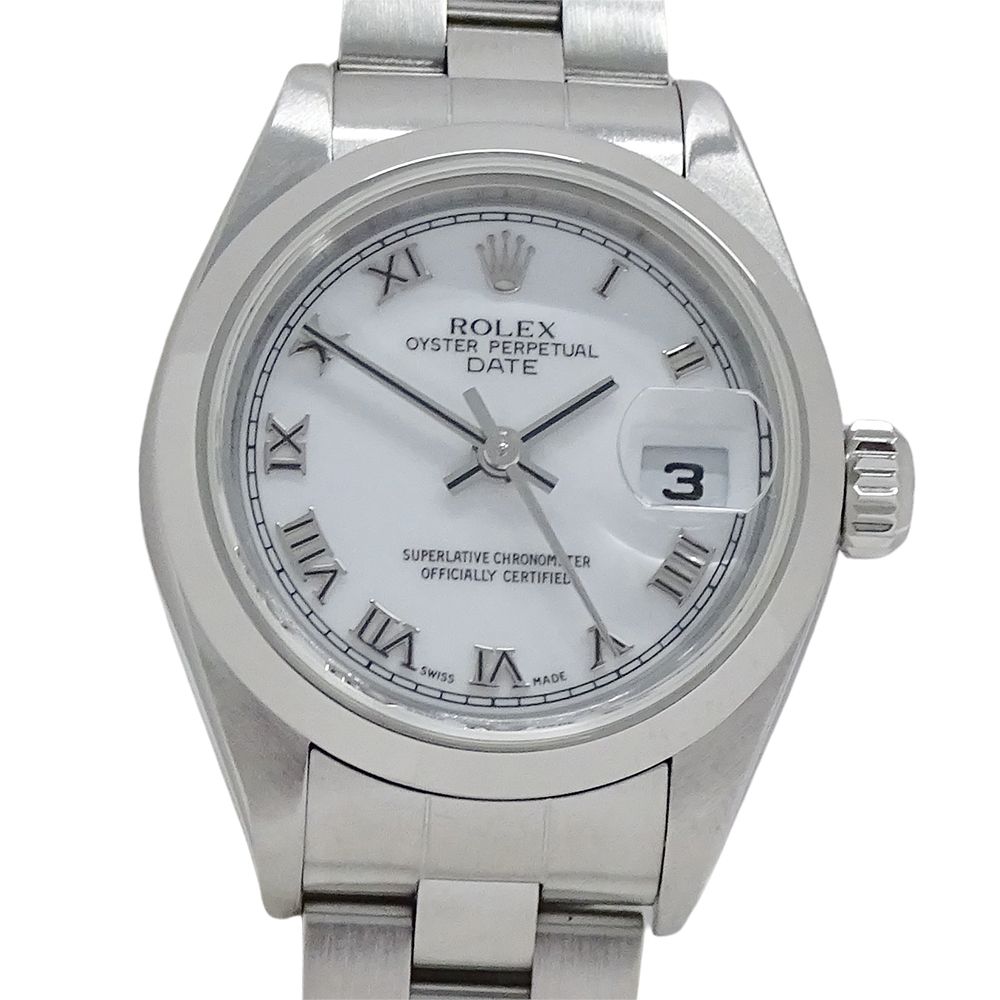 Rolex Oyster Perpetual Date Number Watch Automatic Winding at Stainless Steel — view 2