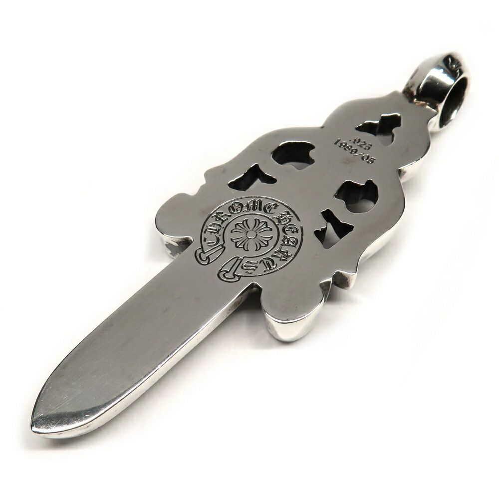 Chrome Hearts Necklace Pendant Large Daga 925 Sterling Silver — view 6