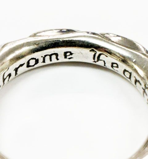 Chrome Hearts Scrl Band Scroll Ring Silver — view 5
