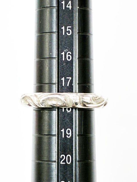 Chrome Hearts Scrl Band Scroll Ring Silver — view 7