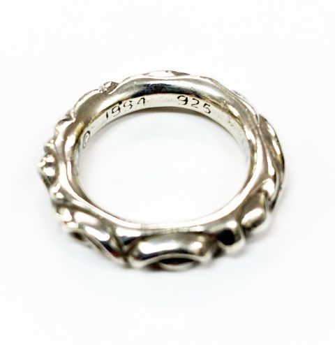 Chrome Hearts Scrl Band Scroll Ring Silver — view 2