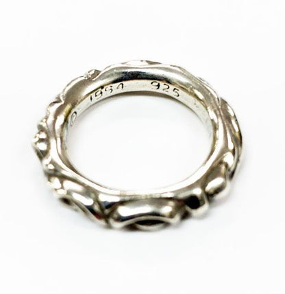 Chrome Hearts Scrl Band Scroll Ring Silver — view 2