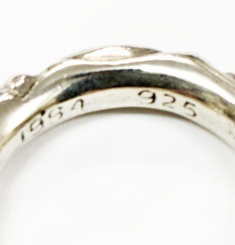 Chrome Hearts Scrl Band Scroll Ring Silver — view 6