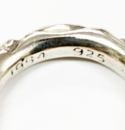 Chrome Hearts Scrl Band Scroll Ring Silver — view 6