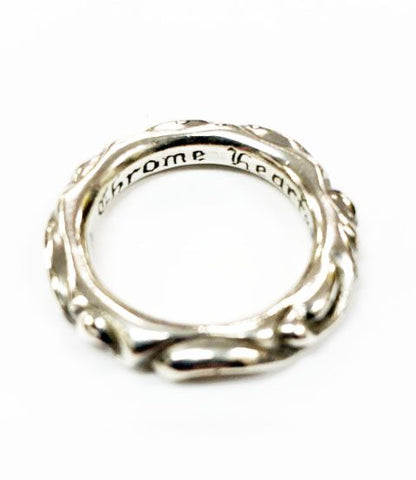 Chrome Hearts Scrl Band Scroll Ring Silver