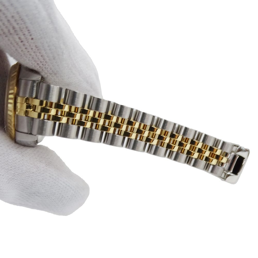 Rolex Datejust Number Watch Diamond Automatic Winding at Stainless Steel Gold — view 6