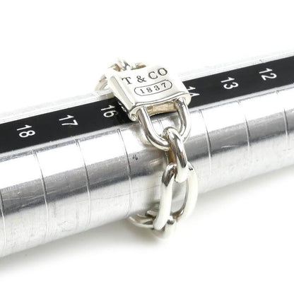 Tiffany & Co 925 Sterling Silver Small Double Lock Ring No 15 — view 6