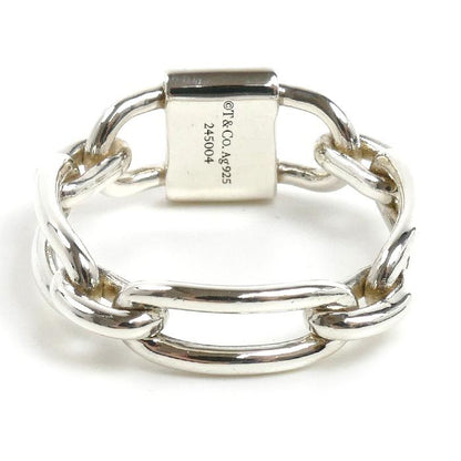 Tiffany & Co 925 Sterling Silver Small Double Lock Ring No 15 — view 4