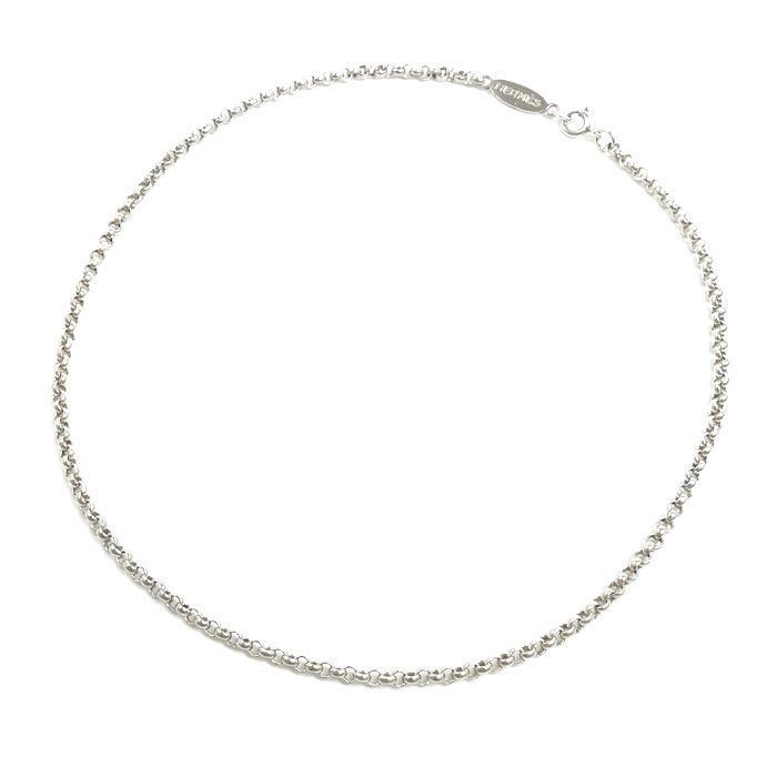 Hermes 925 Sterling Silver Vintage Koumaru Necklace 40 cm