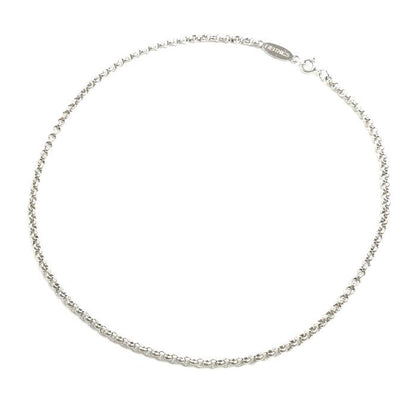 Hermes 925 Sterling Silver Vintage Koumaru Necklace 40 cm