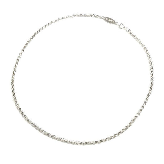 Hermes 925 Sterling Silver Vintage Koumaru Necklace 40 cm