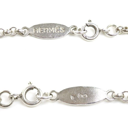 Hermes 925 Sterling Silver Vintage Koumaru Necklace 40 cm — view 3