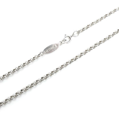 Hermes 925 Sterling Silver Vintage Koumaru Necklace 40 cm — view 2