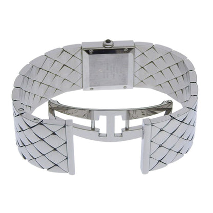 Chanel Quilted Stainless Steel Silver Quartz Analog Display Black Dial Watch — view 5