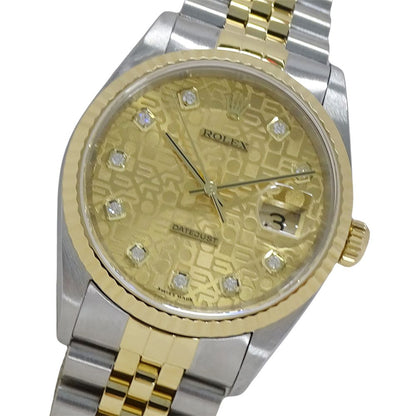 Rolex Datejust Number Watch Diamond Computer Automatic Winding at Stainless