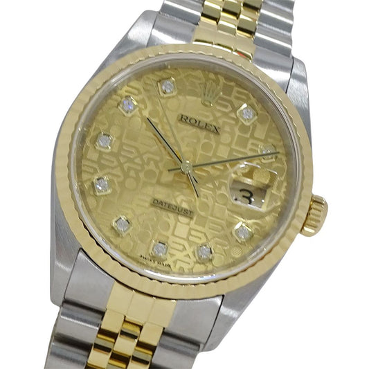 Rolex Datejust Number Watch Diamond Computer Automatic Winding at Stainless