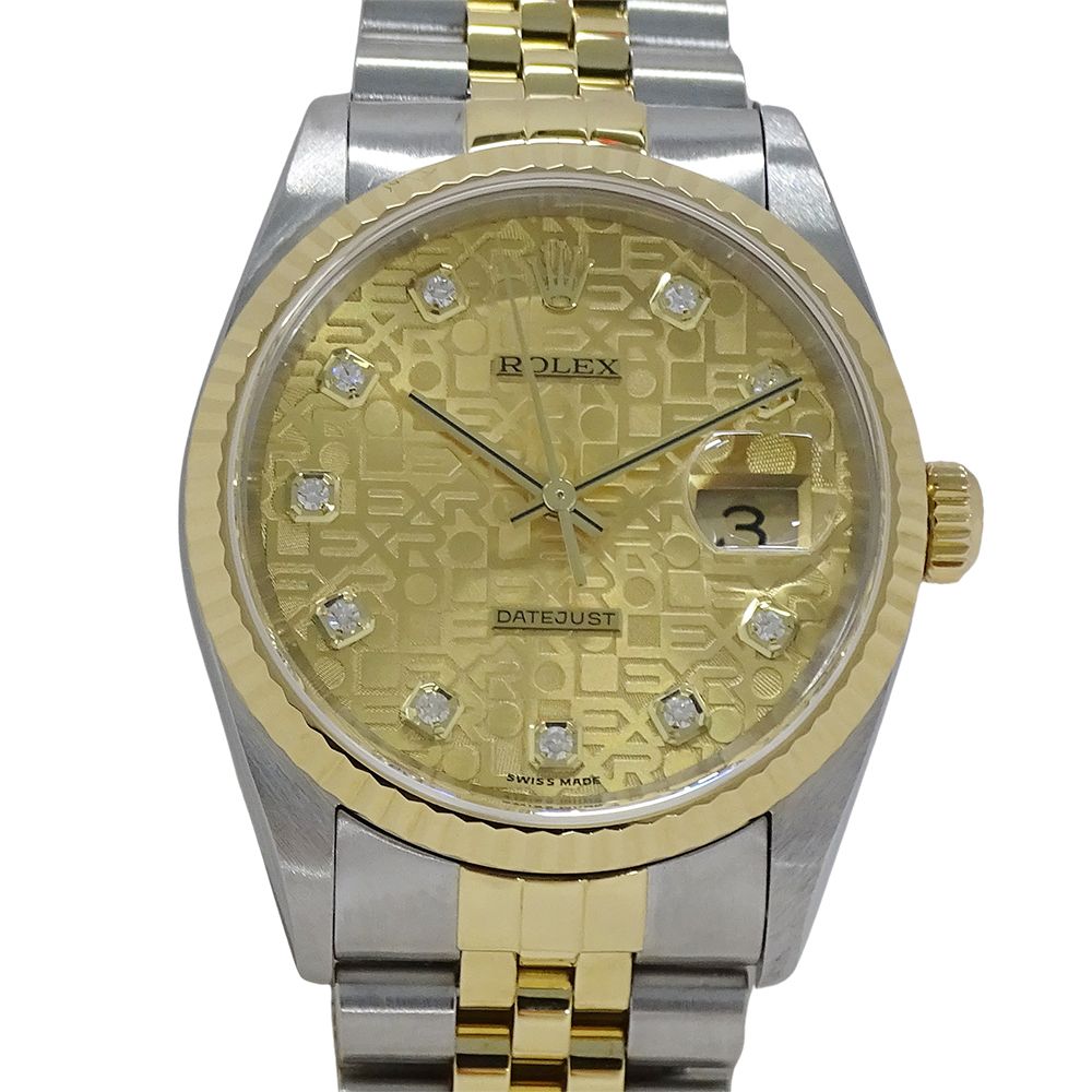 Rolex Datejust Number Watch Diamond Computer Automatic Winding at Stainless — view 2