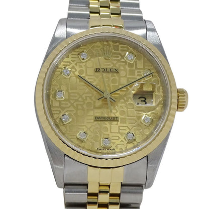 Rolex Datejust Number Watch Diamond Computer Automatic Winding at Stainless — view 2