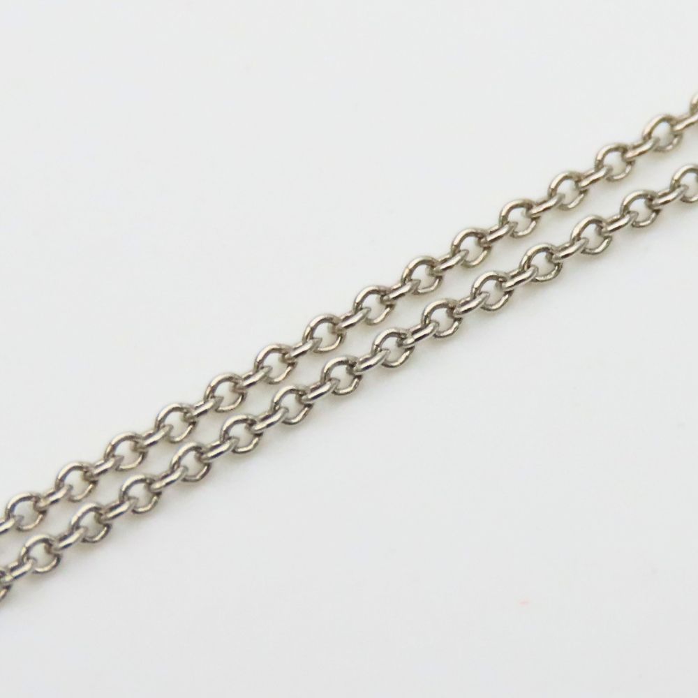 Tiffany & Co Necklace Fold Heart 925 Sterling Silver Pendant — view 7