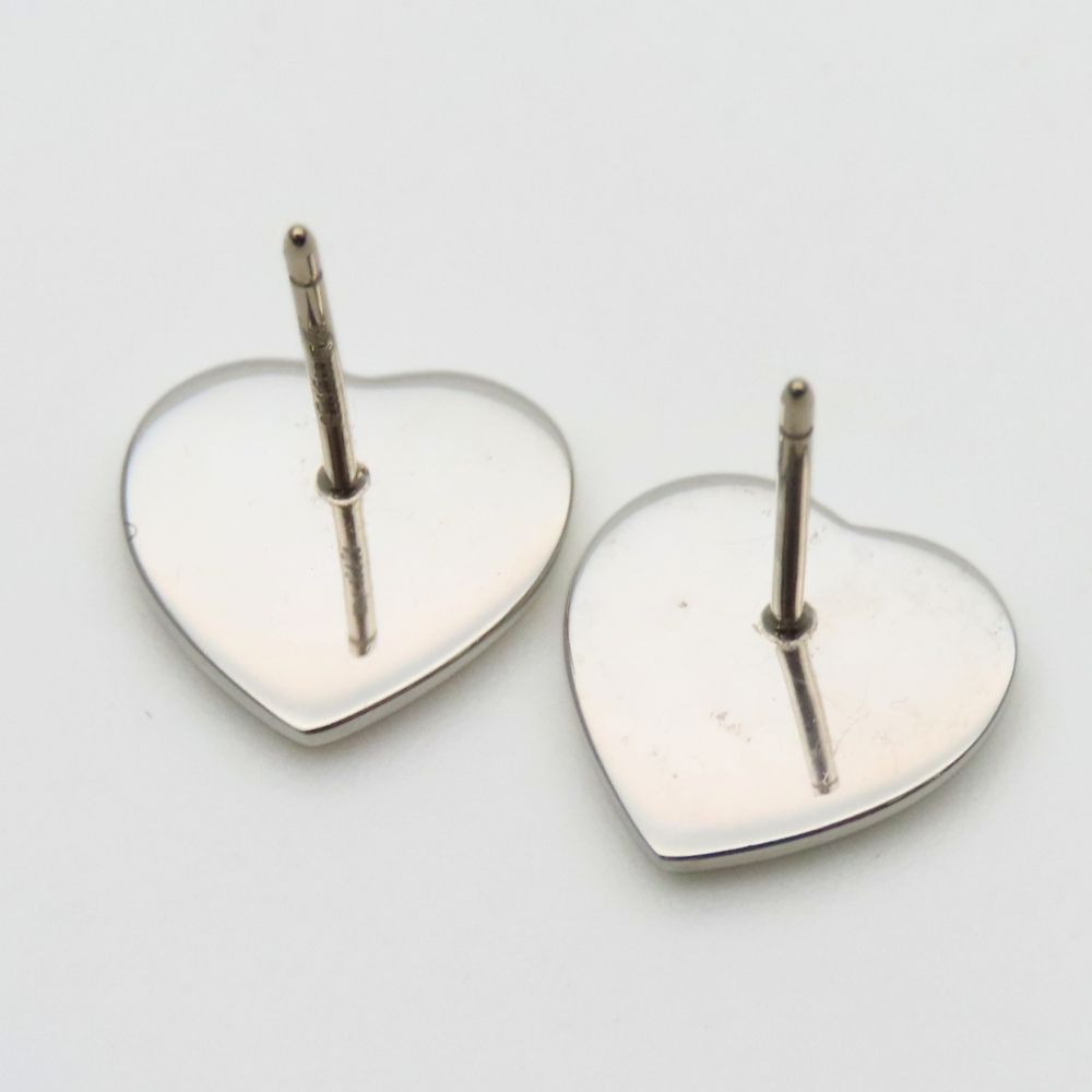 Tiffany & Co Earrings Return to Mini Love Heart 925 Sterling Silver Enamel — view 4