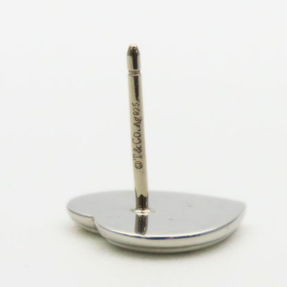Tiffany & Co Earrings Return to Mini Love Heart 925 Sterling Silver Enamel — view 6
