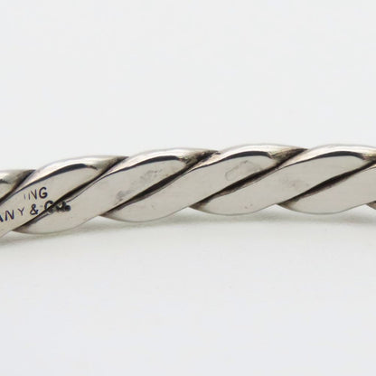 Tiffany & Co Bracelet Knife Edge Twist Sterling Silver Bangle Simple — view 4