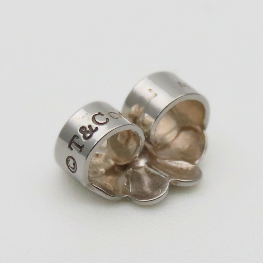 Tiffany & Co Earrings Ribbon Bow 925 Sterling Silver Simple — view 7