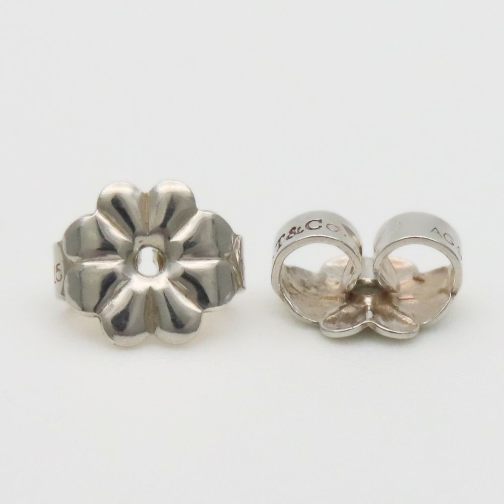 Tiffany & Co Earrings Ribbon Bow 925 Sterling Silver Simple — view 6